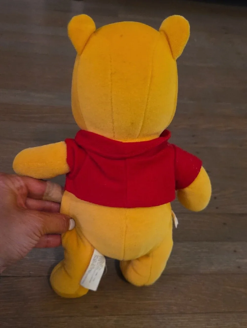 Winnie The Pooh- Vintage 1990/Mattel / Disney Plush Bear - Yellow with Red Shirt